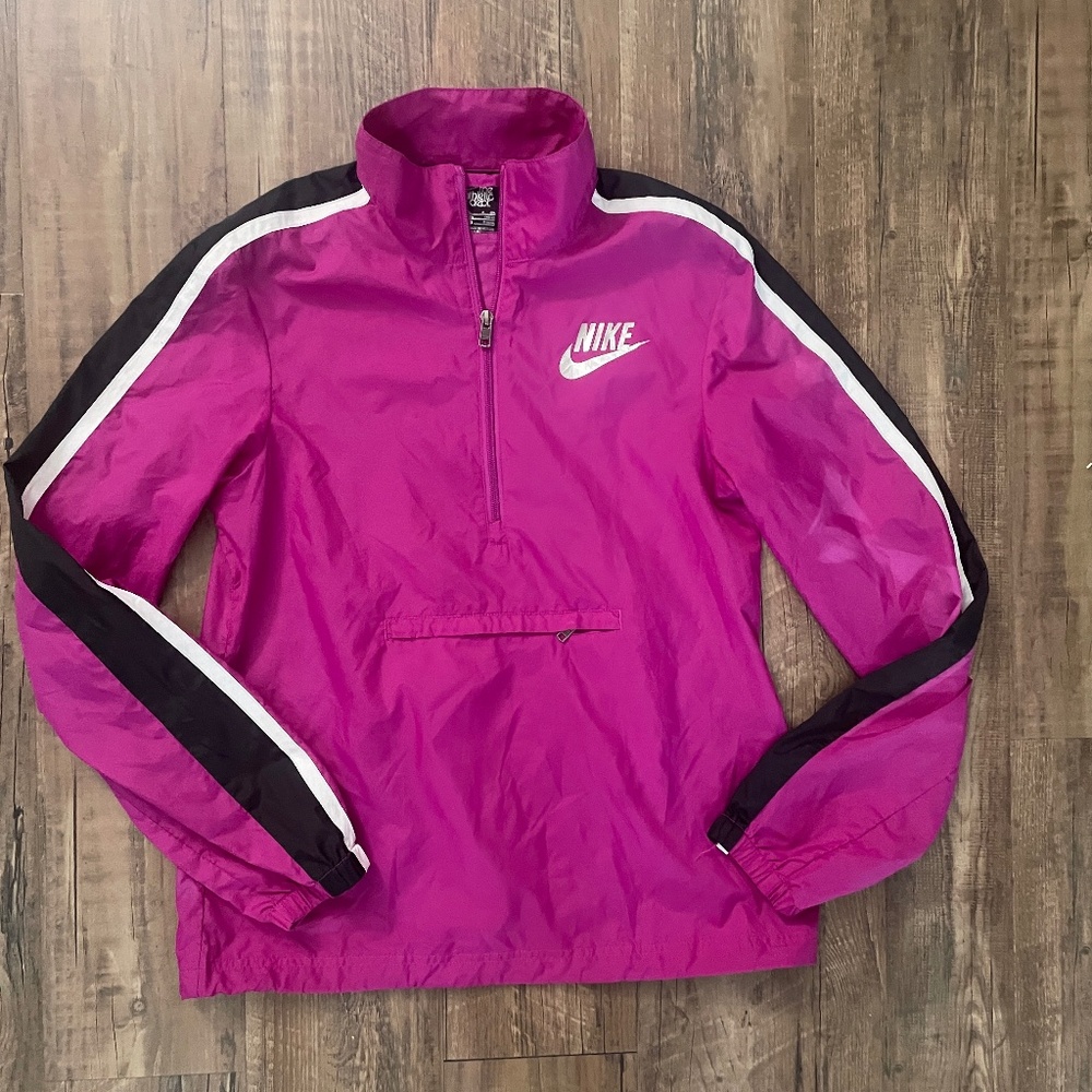 💕2 for $15💕 Nike Lightweight Jacket windbreaker Pink purple front pocket